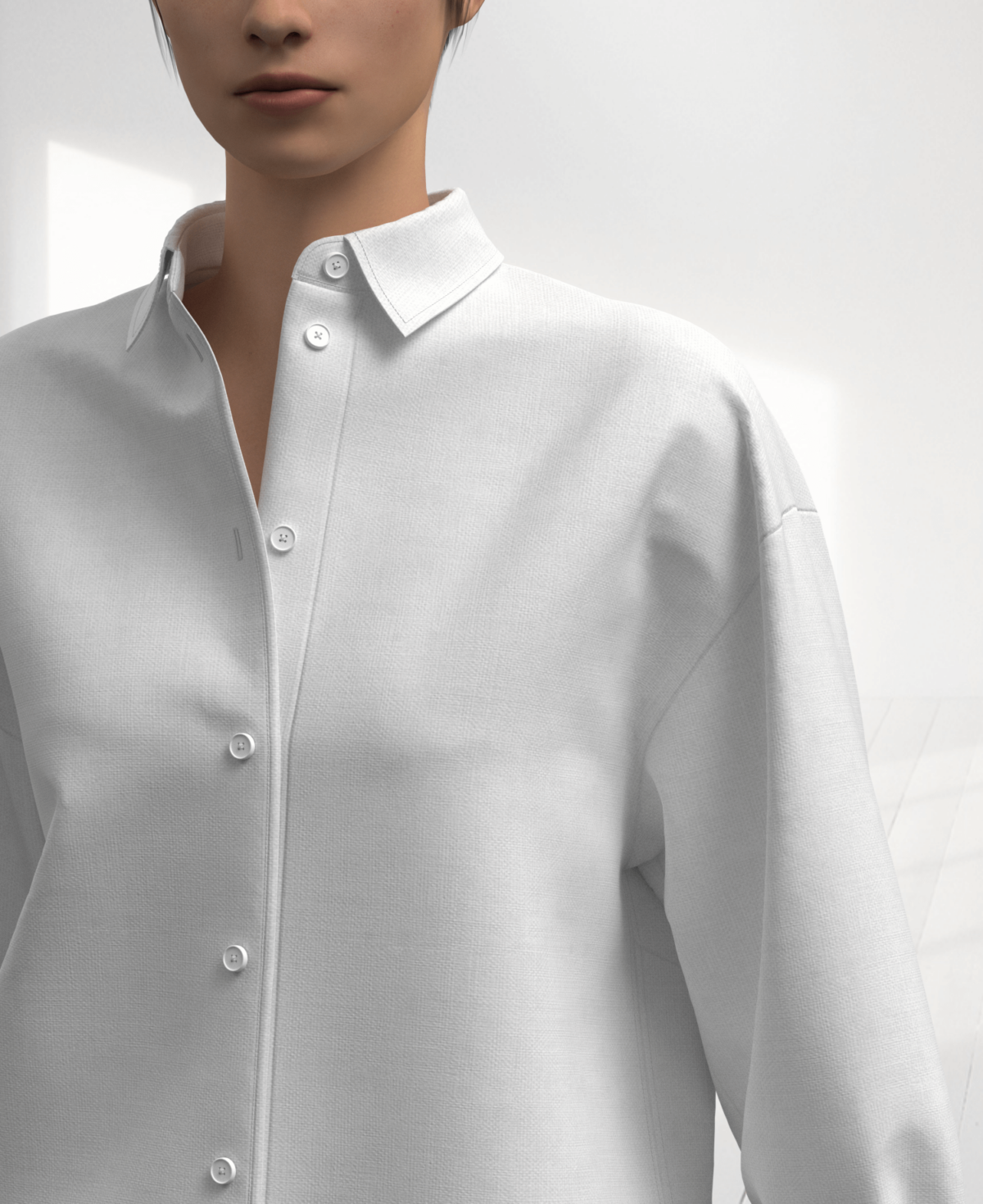 Palma Oversize Fit Linen Women's Shirt