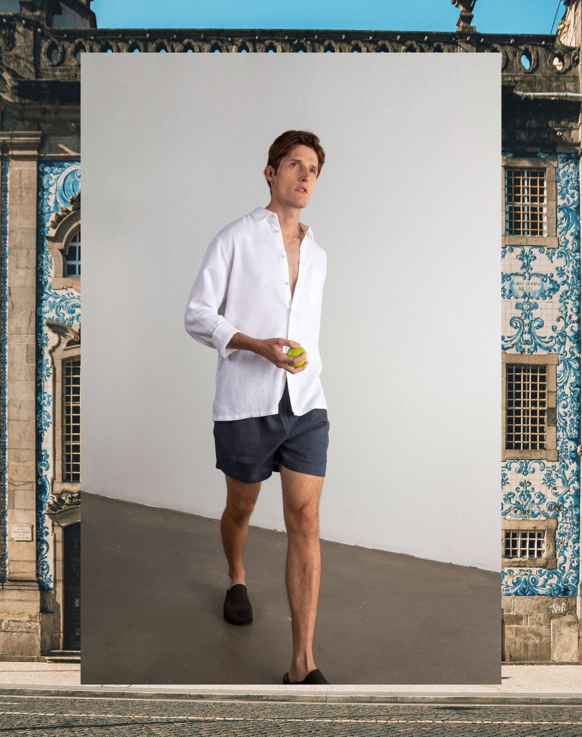 Porto Regular Fit Linen Men's Shirt