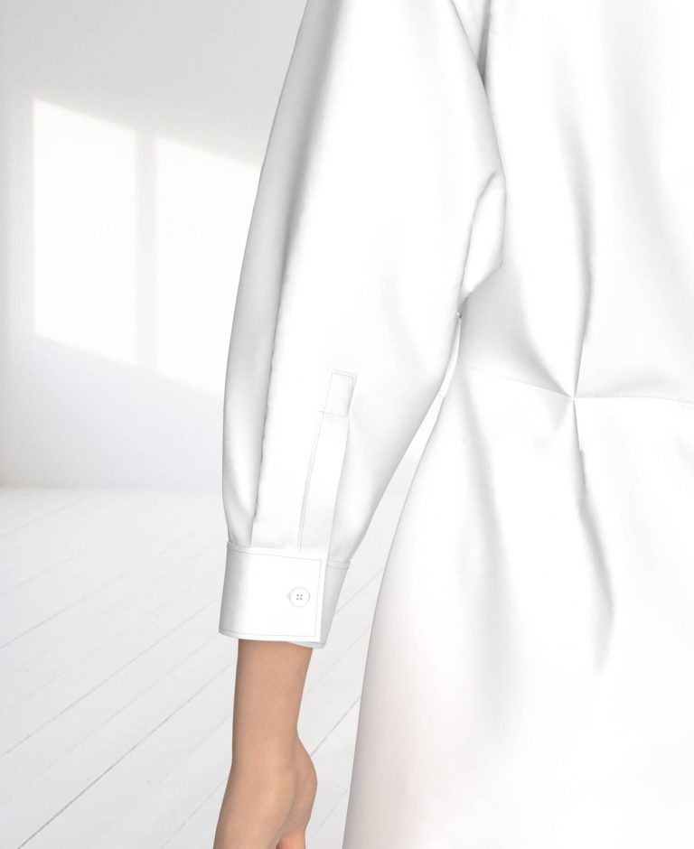 Capri Tencel Karışımlı Twill Kumaş Kadın Gömlek Elbise