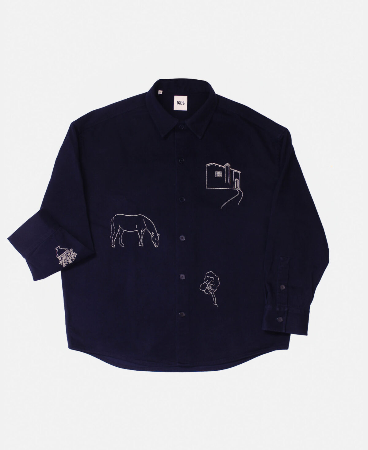 BALLARD EMBROIDERY OVERSIZE UNISEX OVERSHIRT